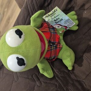 Vintage 1988 McDonald’s Kermit the Frog Muppet Babies Plush, Toy w/ orig Tag
